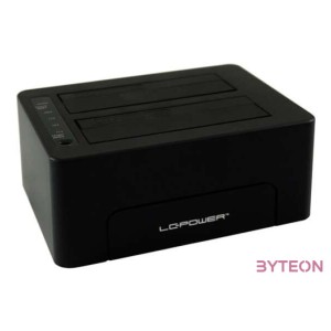 LC Power LC-DOCK-25-C HDD docking station Black