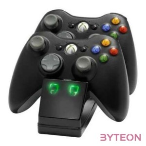 Venom VS2891 Xbox 360 fekete dupla töltőállomás  2db akkumulátor