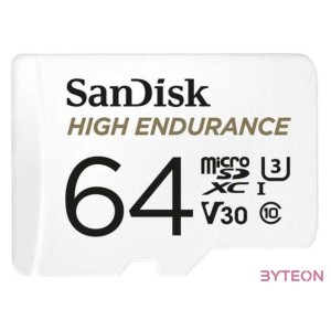 Sandisk 64GB SD micro (SDXC Class 10 UHS-I U3) High Endurance memória kártya