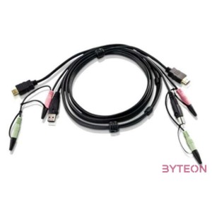 ATEN 2L-7D02UH KVM Kábel USB HDMI 1,8m
