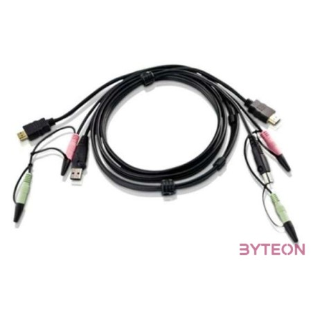 ATEN 2L-7D02UH KVM Kábel USB HDMI 1,8m