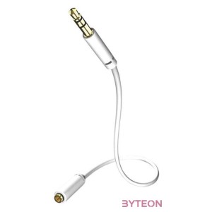 Inakustik 003105015 Star 3,5mm Jack 1,5m fehér hosszabbító kábel