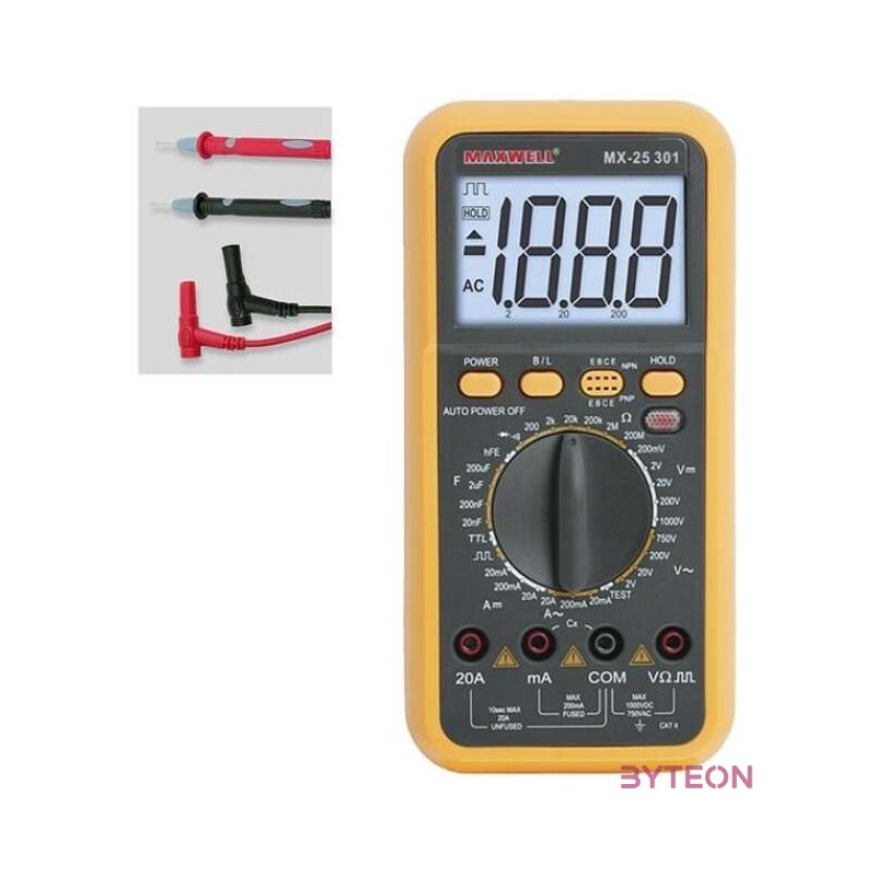 Maxwell 25301 digitális multiméter TTL logikai méréssel