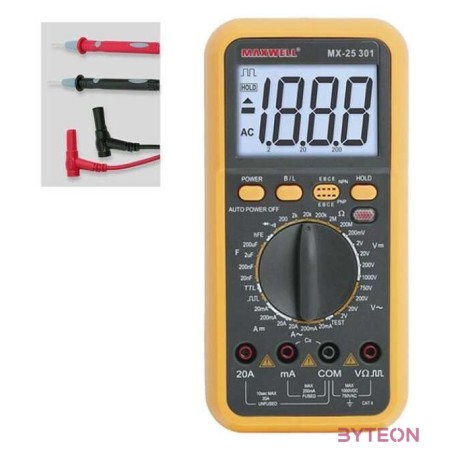 Maxwell 25301 digitális multiméter TTL logikai méréssel