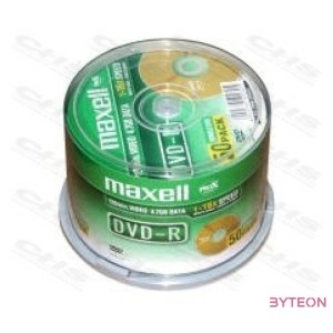 MAXELL DVD lemez -R 4.7GB 50db,Henger 16x