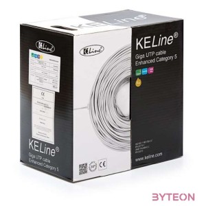 KE-Line Cat.5E (U,UTP) 305m, PVC árnyékolatlan fali kábel