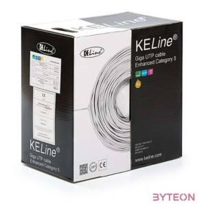 KE-Line Cat.5E (U,UTP) 305m, PVC árnyékolatlan fali kábel