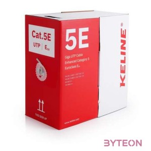 KE-Line Cat.5E (U,UTP) 305m, PVC árnyékolatlan fali kábel