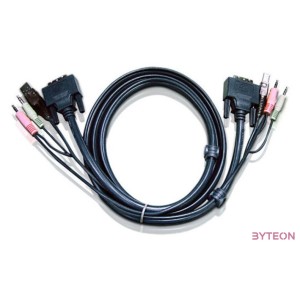 ATEN 2L-7D02U KVM Kábel USB DVI 1,8m