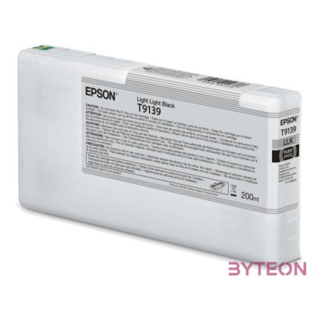 EPSON Patron T9139 VILÁGOS SZÜRKE tintapatron (200ml)