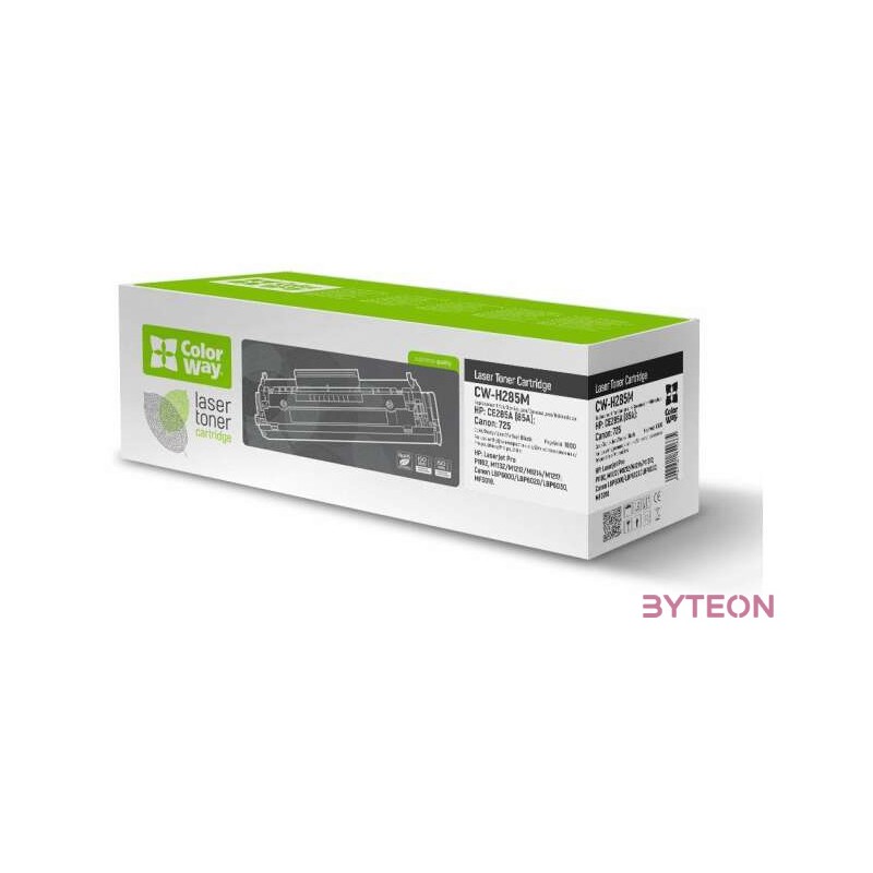 COLORWAY Standard Toner CW-H285M, 1600 oldal, Fekete - HP CE285A (85A) Can. 725