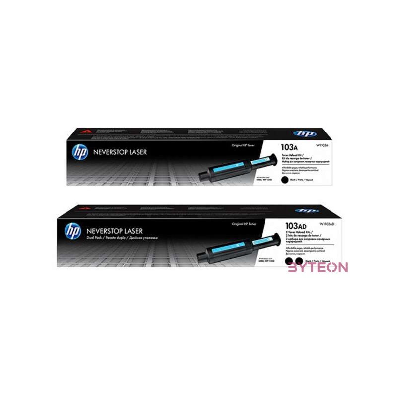 HP Toner 103A Neverstop Újratöltő KIT dupla csomag, fekete 22500,oldal
