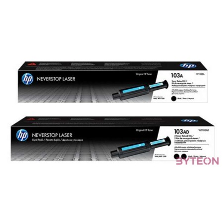 HP Toner 103A Neverstop Újratöltő KIT dupla csomag, fekete 22500,oldal