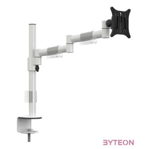 Multibrackets asztali rögzítő Officeline Single II dönthető, forgatható konzol, 15 - 30, fehér