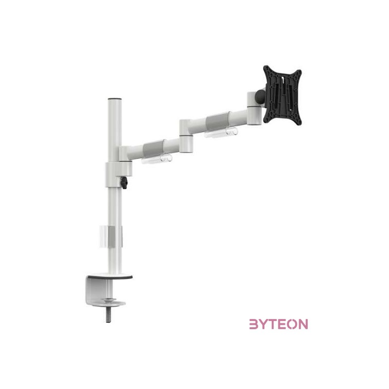 Multibrackets asztali rögzítő Officeline Single II dönthető, forgatható konzol, 15 - 30, fehér
