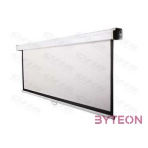 FUNSCREEN 97 (11) manuális fali vetítővászon (roló, Méret 180x180 cm, Látható méret 172x172 cm)