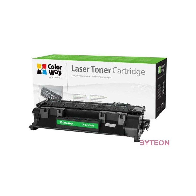 COLORWAY Standard Toner CW-H505,280MX, 6900 oldal, Fekete - HP CE505X (05X),CF280X (80X) Can. 719H