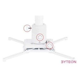 Multibrackets Projektor mennyezeti konzol Finetune, dönthető, forgatható, 500-800 mm, fehér