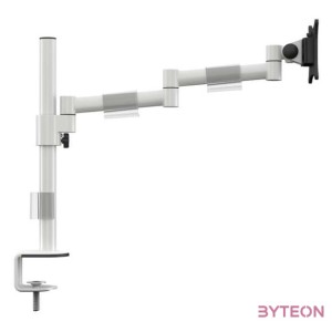 Multibrackets asztali rögzítő Officeline Single II dönthető, forgatható konzol, 15 - 30, fehér