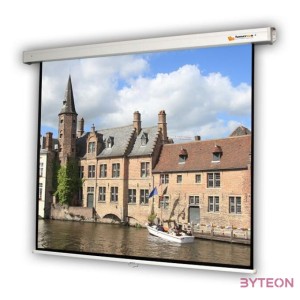 FUNSCREEN 97 (11) manuális fali vetítővászon (roló, Méret 180x180 cm, Látható méret 172x172 cm)