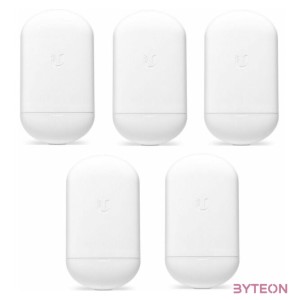 UBiQUiTi Access Point - NSM2 - airMAX NanoStation 5GHz 450Mbps 13dBi 10Km kültéri - 5db- PoE tápegység nélkül