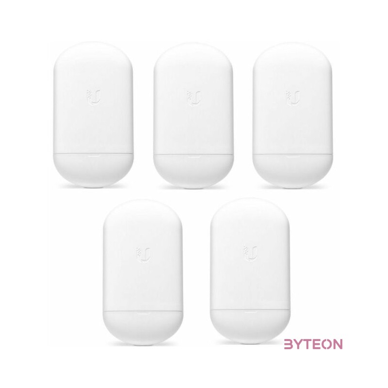 UBiQUiTi Access Point - NSM2 - airMAX NanoStation 5GHz 450Mbps 13dBi 10Km kültéri - 5db- PoE tápegység nélkül