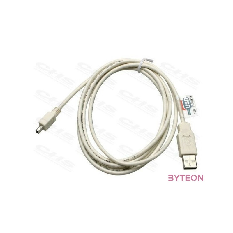 ROLINE kábel USB A - mini 5 PIN 1.8m, Összekötő