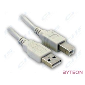 WIRETEK kábel USB Összekötő A-B, 3m, Male,Male