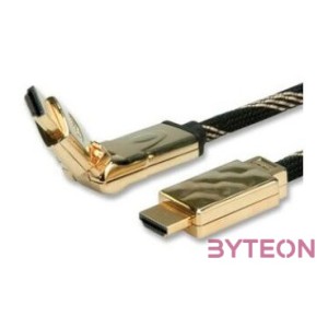 ROLINE kábel HDMI Ethernet, Premium, 360 csatlakozó ,  M,M  2.0m