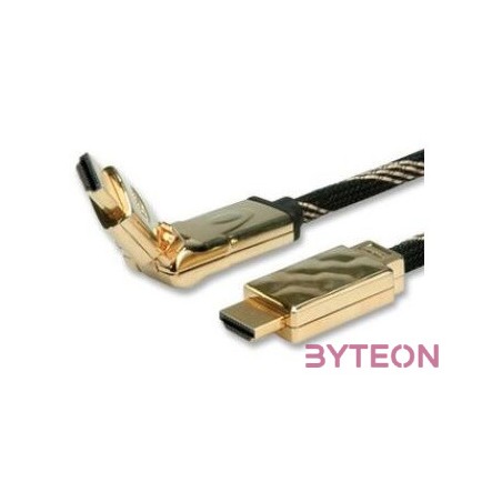 ROLINE kábel HDMI Ethernet, Premium, 360 csatlakozó ,  M,M  2.0m