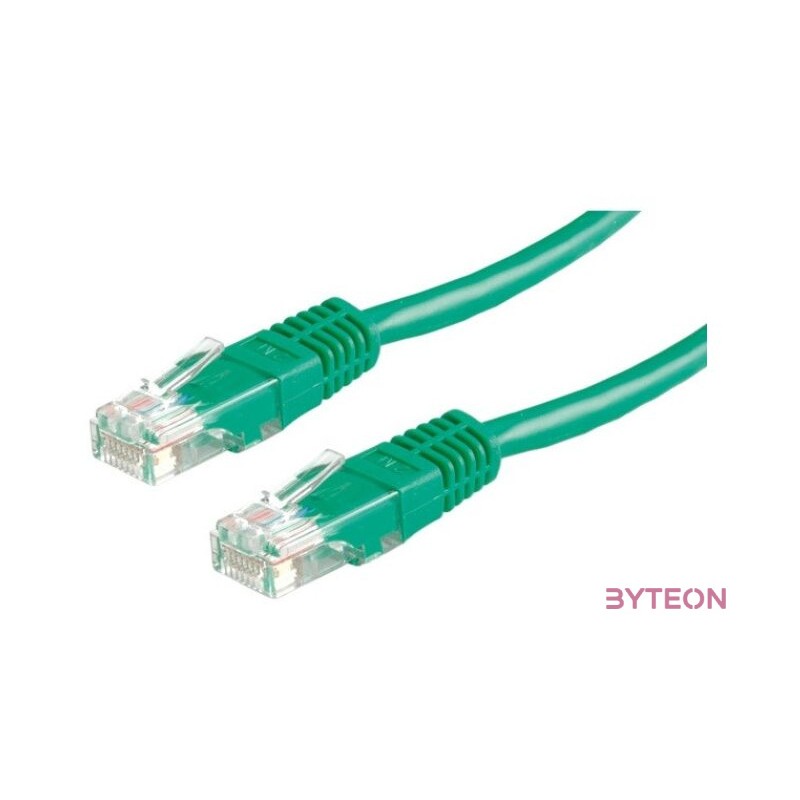 ROLINE Patch kábel ROL 21.15.0523 UTP CAT.5e 0.5m zöld