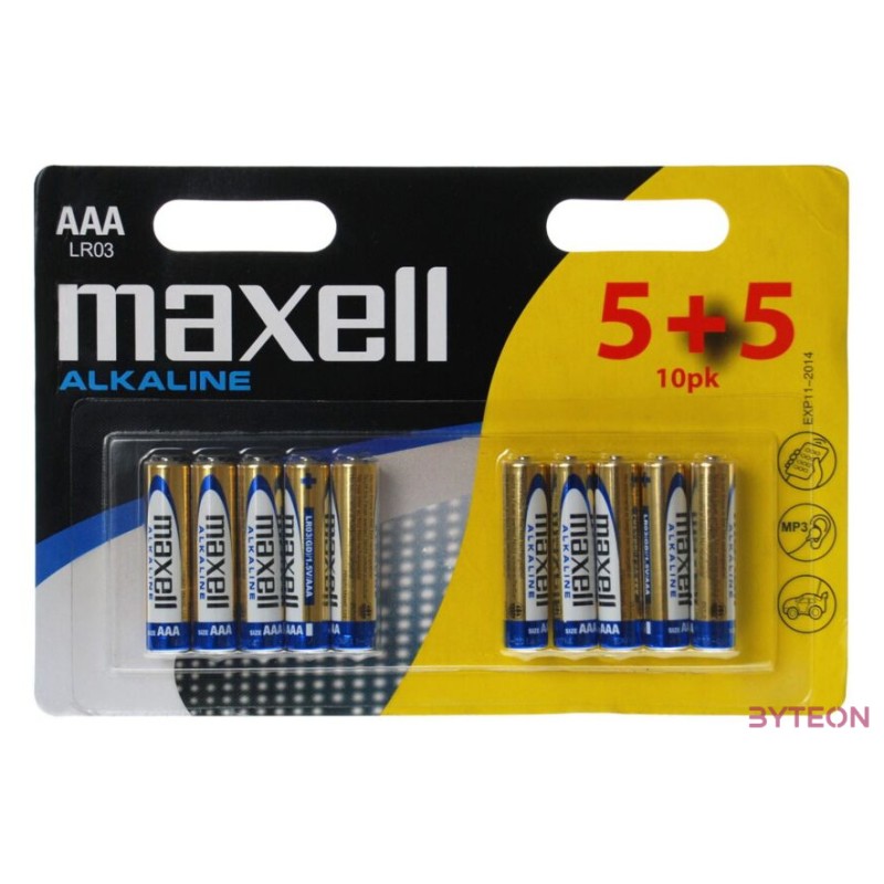 MAXELL Alkálielem LR-3 AAA 10db-os