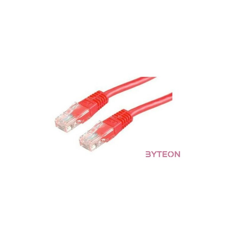 ROLINE Patch kábel ROL 21.15.0541 UTP CAT.5e 2m piros