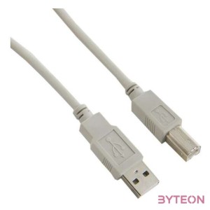 WIRETEK kábel USB Összekötő A-B, 1.8m, Male,Male