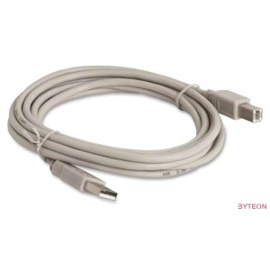 WIRETEK kábel USB Összekötő A-B, 1.8m, Male,Male