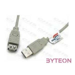 WIRETEK kábel USB Hosszabbító A-A, 1,8m, Male,Female