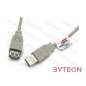 WIRETEK kábel USB Hosszabbító A-A, 5m, Male,Female