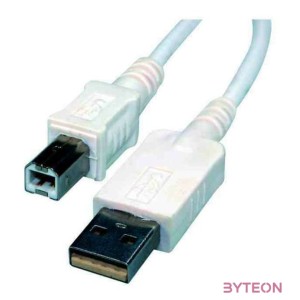 WIRETEK kábel USB Összekötő A-B, 5m, Male,Male