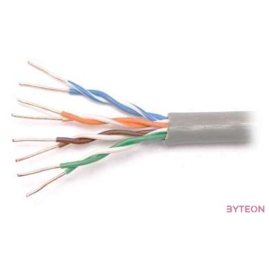 WIRETEK UTP Falikábel dobozos CAT 5E 305m 26AWG beige