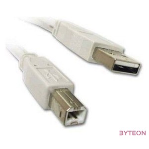 WIRETEK kábel USB Összekötő A-B, 5m, Male,Male