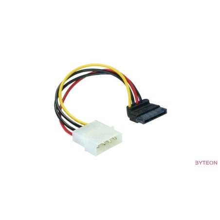 SATA táp apa 90 fokos - Molex táp apa (DeLock)