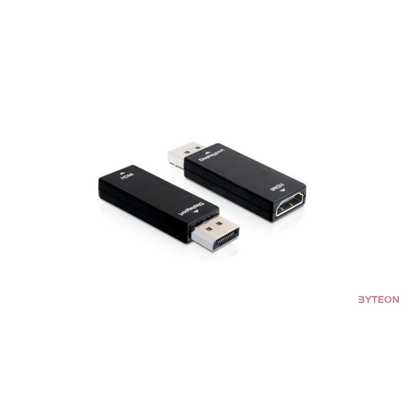 Delock Displayport 1.1 male - HDMI female passzív - Fekete