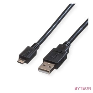 ROLINE kábel USB A - micro B 1.8m, Összekötő