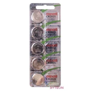 MAXELL Gombelem CR2025 5db-os