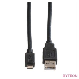 ROLINE kábel USB A - micro B 1.8m, Összekötő