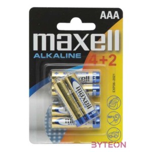 MAXELL Alkálielem LR-3 AAA 6db-os