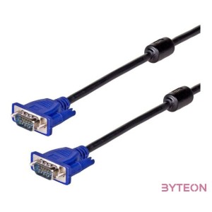 AKYGA kábel VGA monitor összekötő 5m, Male,Male, árnyékolt