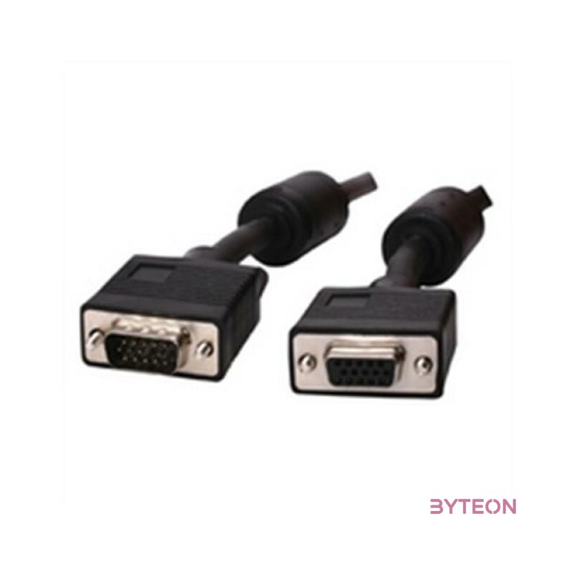 WIRETEK kábel VGA monitor Hosszabbító 3m, Male,Female, Árnyékolt