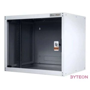 LEGRAND hálózati rackszekrény, 19  7U SZÉL 600 MÉLY 450 MAG 405 szürke egyrészes, üvegajtós készre szerelt MAX 65