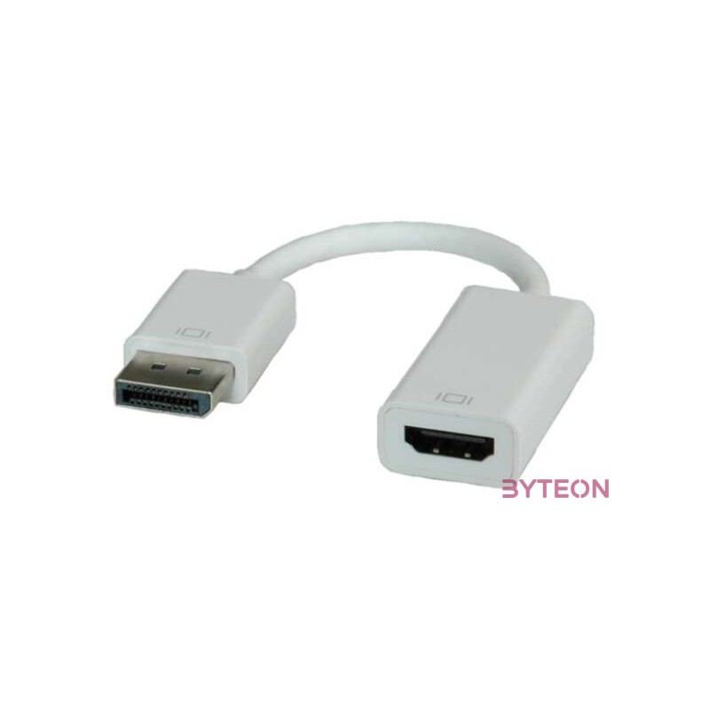 ROLINE átalakító DisplayPort-HDMI Adapter, DP Male - HDMI Female